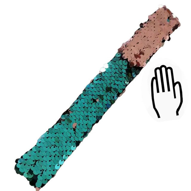 Glitter Sequin Slap Bracelet for Children - Shopeasywear