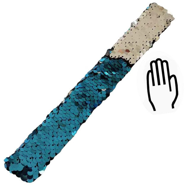 Glitter Sequin Slap Bracelet for Children - Shopeasywear