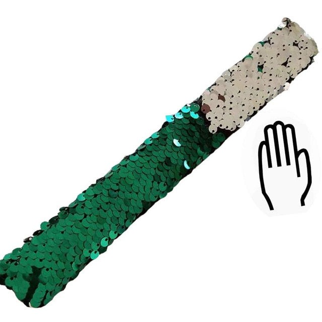 Glitter Sequin Slap Bracelet for Children - Shopeasywear