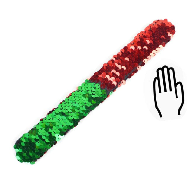 Glitter Sequin Slap Bracelet for Children - Shopeasywear