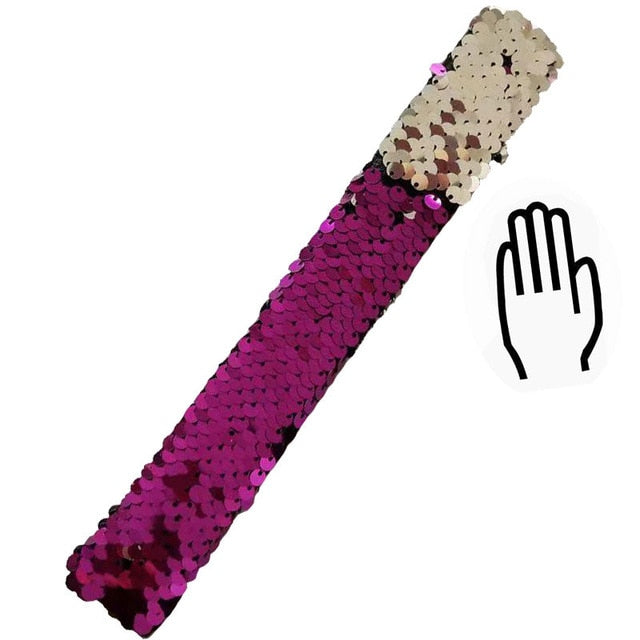 Glitter Sequin Slap Bracelet for Children - Shopeasywear