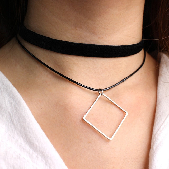 Geometric Chokers Necklace