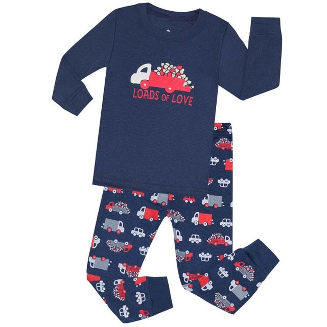 Cotton Boys Girls Kids Pajamas Sets