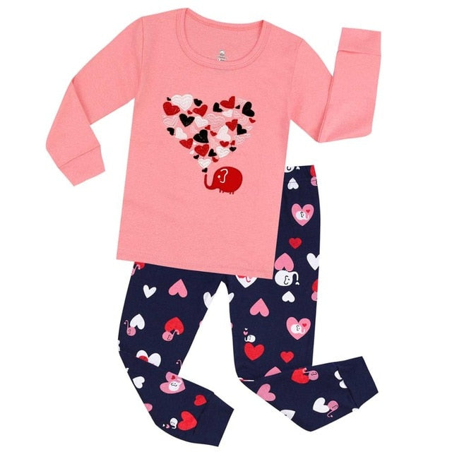 Cotton Boys Girls Kids Pajamas Sets