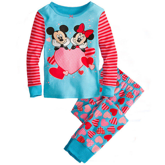 2 Pieces Cartoon Kids Pajamas Set
