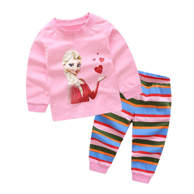 2 Pieces Cartoon Kids Pajamas Set