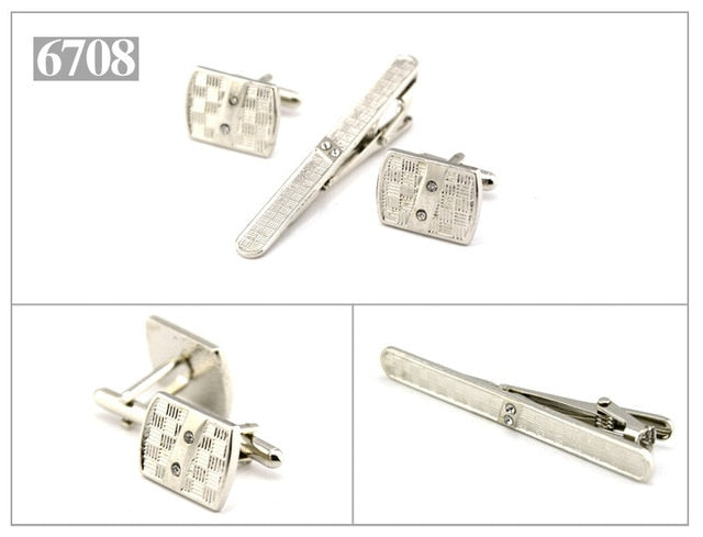 Gold Tie Clip and Cufflink Set For Men - Shopeasywear