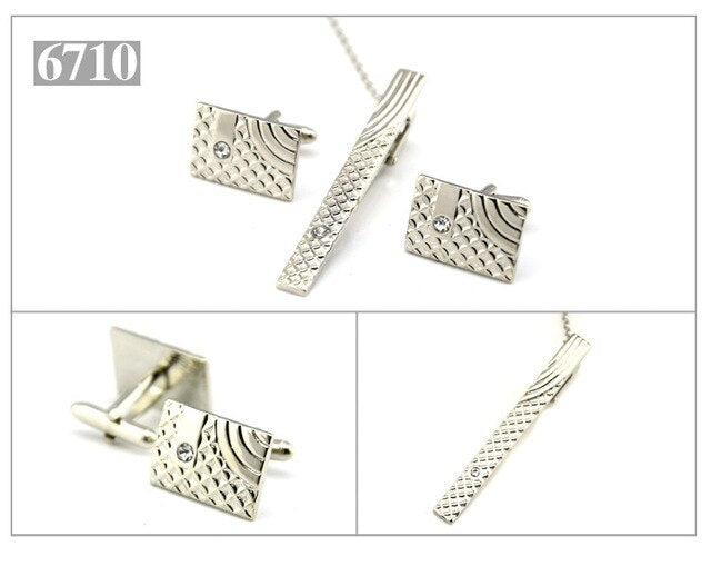 Gold Tie Clip and Cufflink Set For Men - Shopeasywear