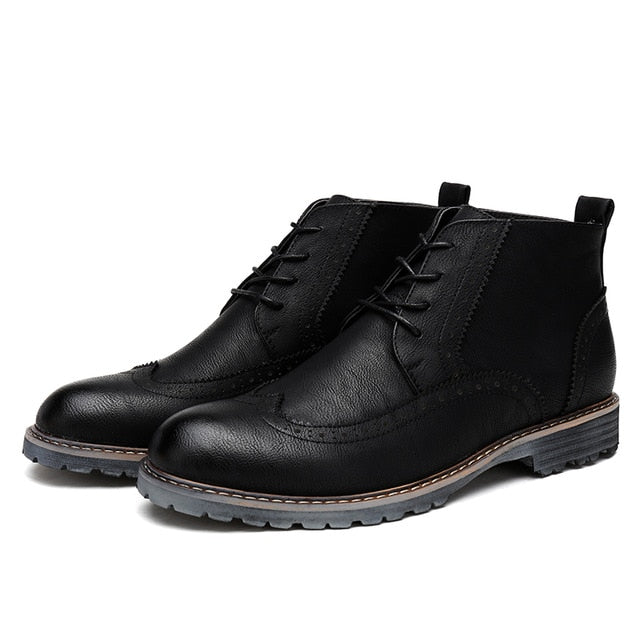 High Top Vintage Men Boots