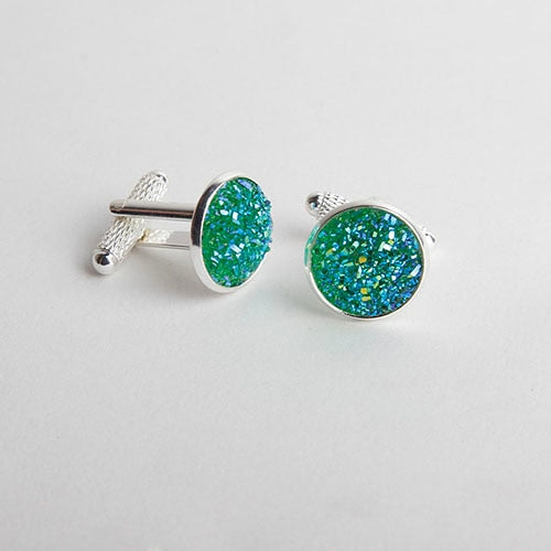 Drusy Stone Cufflinks for Men - Shopeasywear