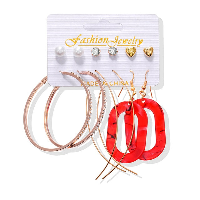 New Women Earrings Set