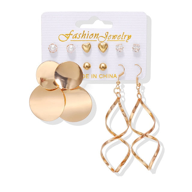New Women Earrings Set
