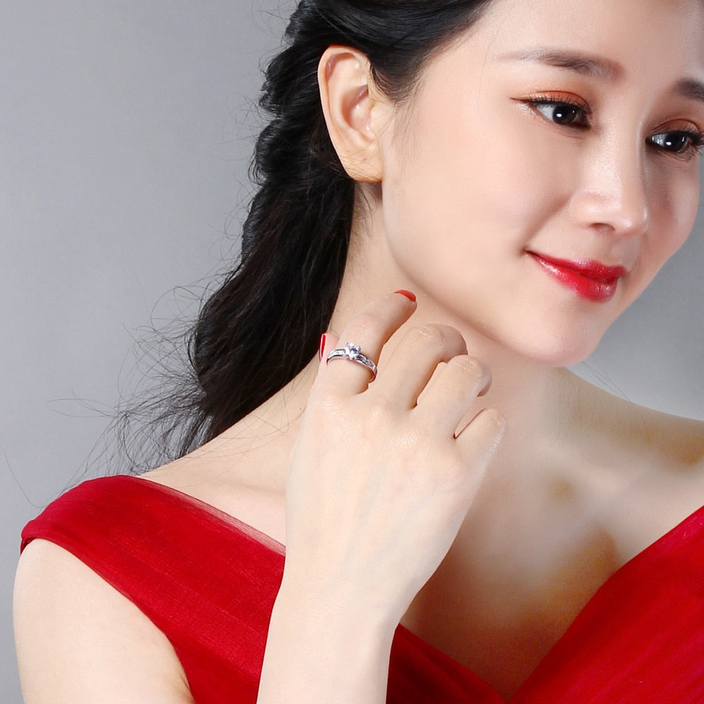 Solitaire Ring for Women Engagement