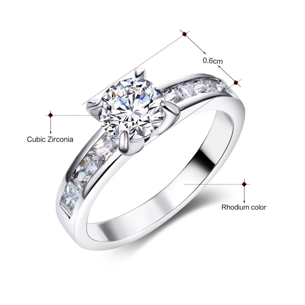 Solitaire Ring for Women Engagement