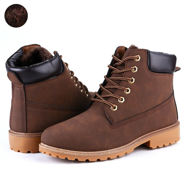 Faux Leather Men Boots