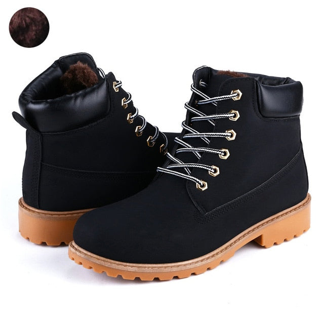 Faux Leather Men Boots