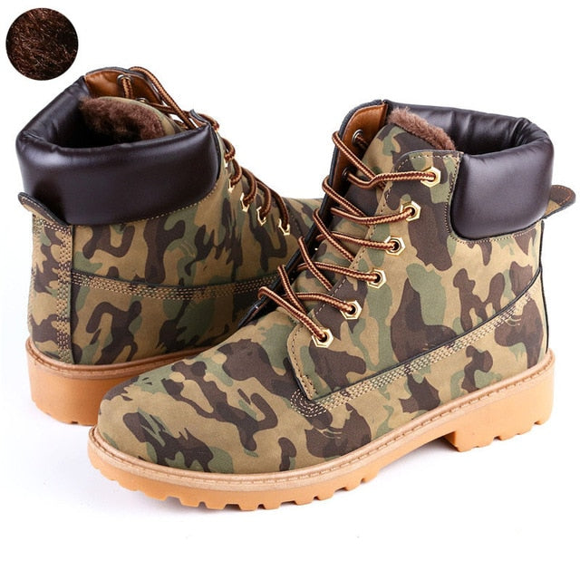 Faux Leather Men Boots