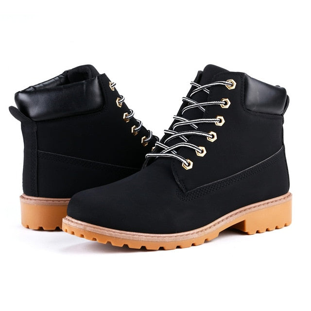 Faux Leather Men Boots