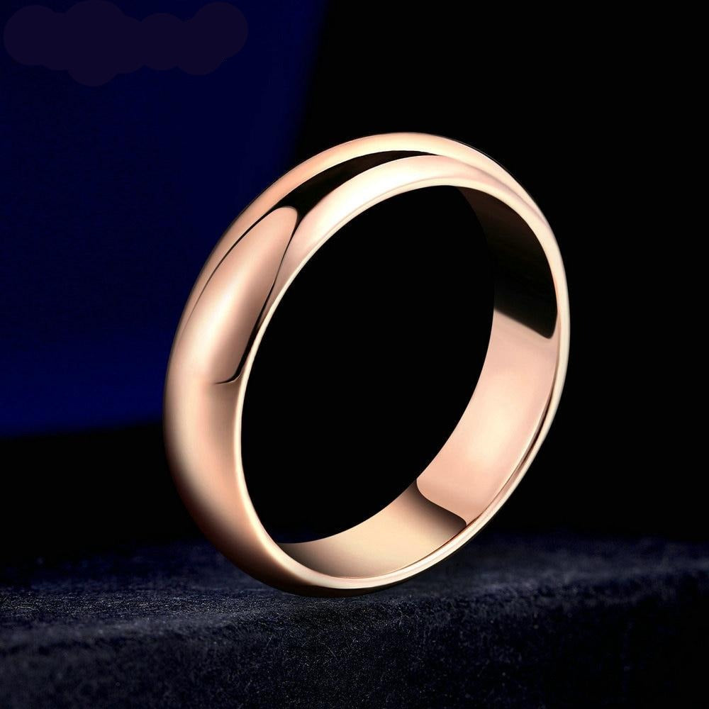 Double Fair Simple Design Couple Rings