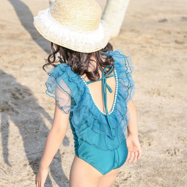 One Piece Children Swimming Suit