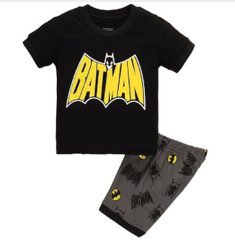 Captain America Summer Short Sleeve Children Pajamas