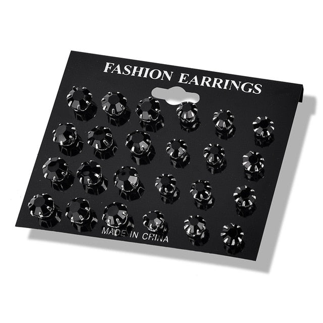 Shiny Wedding Stud Earrings Set For Women - Shopeasywear
