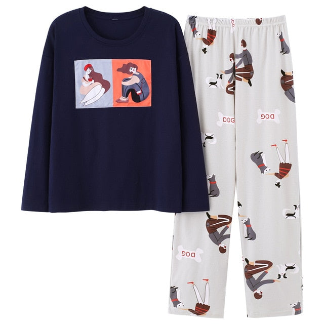 Top + Long Pant Woman Pajama Set