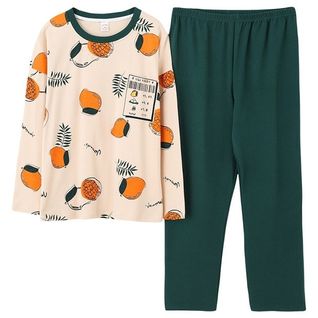 Top + Long Pant Woman Pajama Set