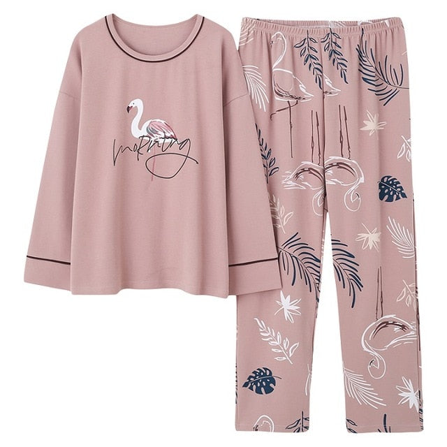 Top + Long Pant Woman Pajama Set