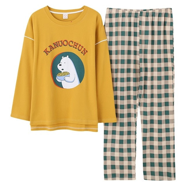 Top + Long Pant Woman Pajama Set