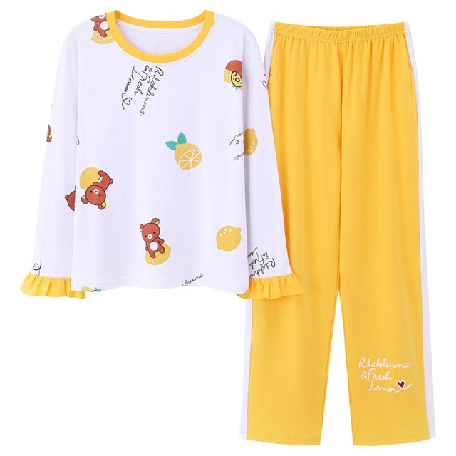 Top + Long Pant Woman Pajama Set