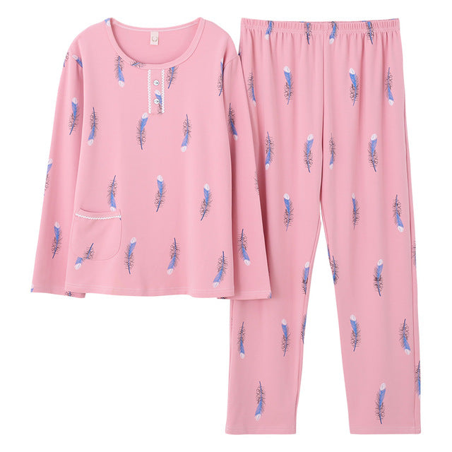 Top + Long Pant Woman Pajama Set