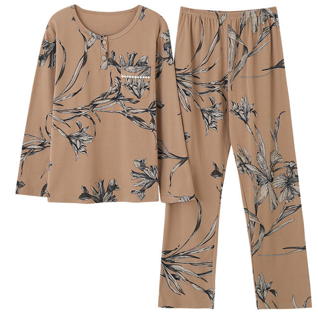 Top + Long Pant Woman Pajama Set