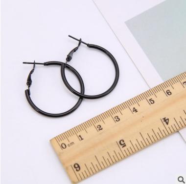 Circle Shiny Crystal Big Earrings - Shopeasywear