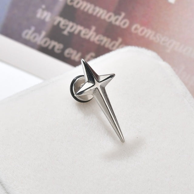 Punk Stainless Steel Stud Earrings - Shopeasywear