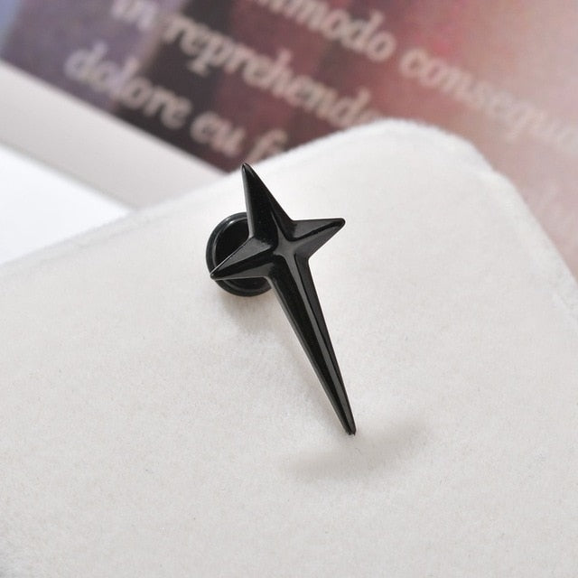 Punk Stainless Steel Stud Earrings - Shopeasywear