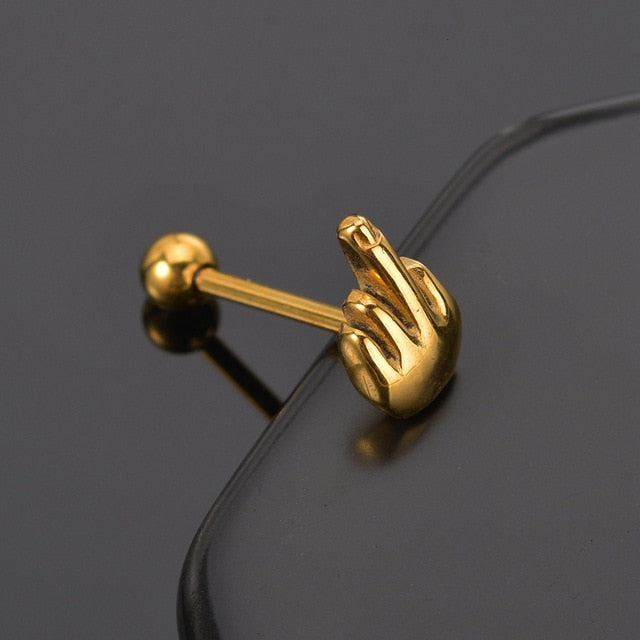 Punk Stainless Steel Stud Earrings - Shopeasywear