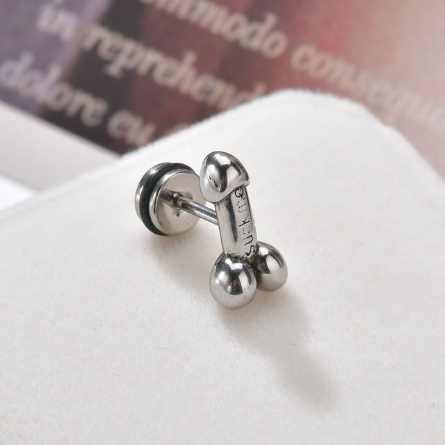 Punk Stainless Steel Stud Earrings - Shopeasywear