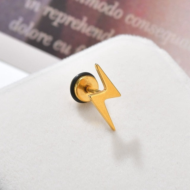 Punk Stainless Steel Stud Earrings - Shopeasywear