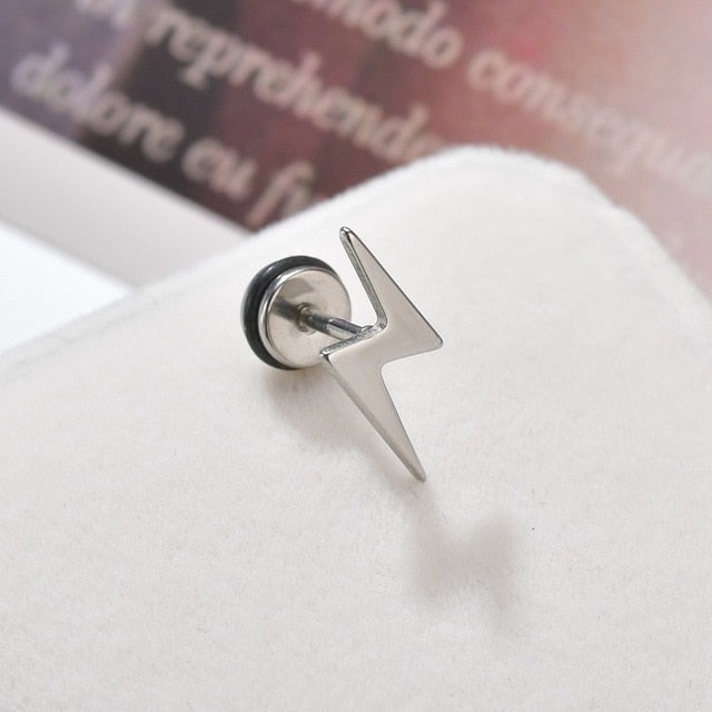 Punk Stainless Steel Stud Earrings - Shopeasywear