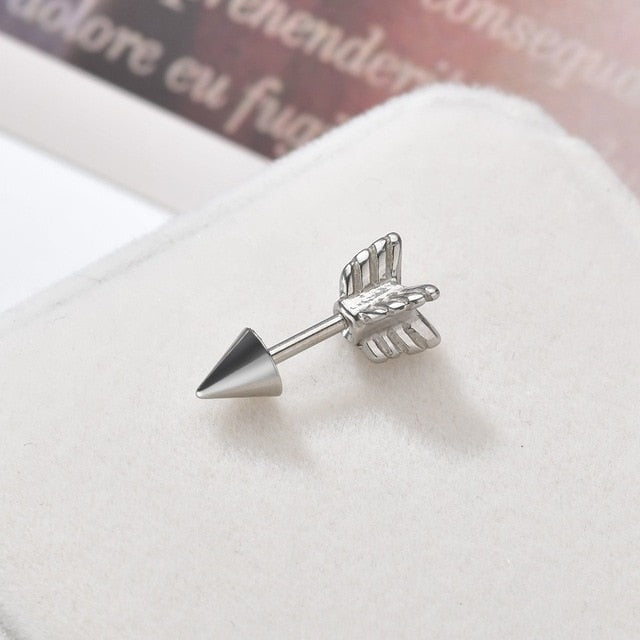 Punk Stainless Steel Stud Earrings - Shopeasywear