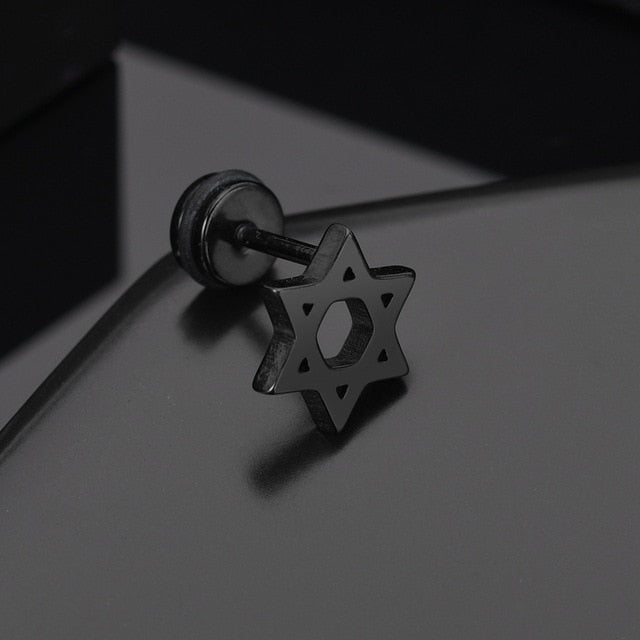 Punk Stainless Steel Stud Earrings - Shopeasywear