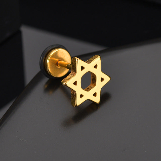 Punk Stainless Steel Stud Earrings - Shopeasywear