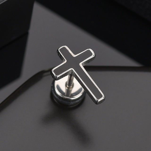 Punk Stainless Steel Stud Earrings - Shopeasywear