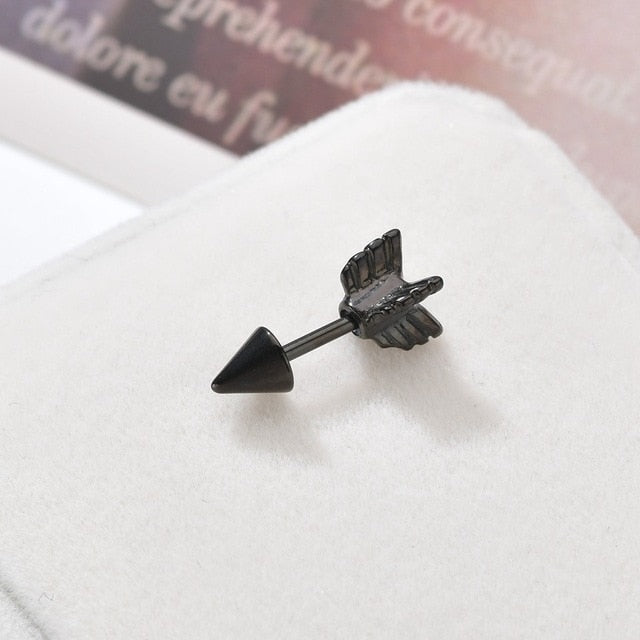 Punk Stainless Steel Stud Earrings - Shopeasywear