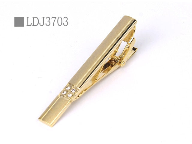Ceremony Metal Gold Tie Clip - Shopeasywear