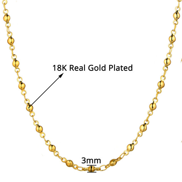 Stainless Steel Gold Necklace