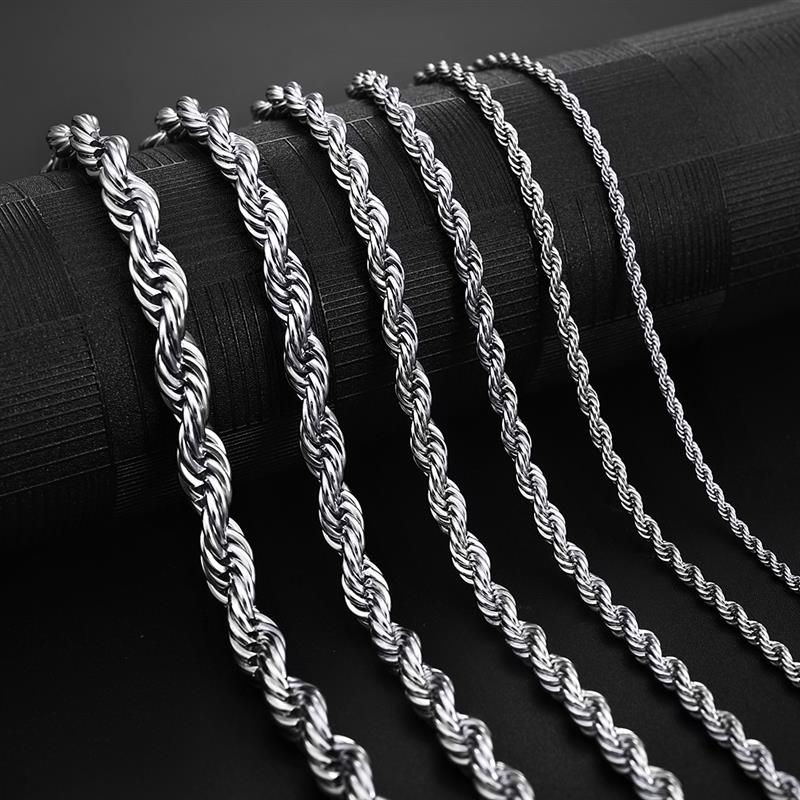 2mm-7mm Rope Chain Necklace - Shopeasywear