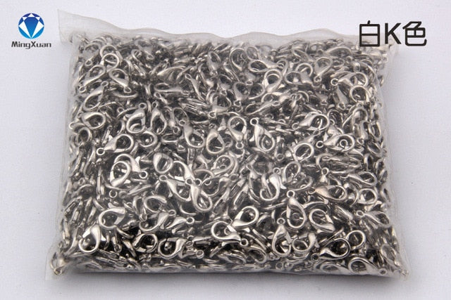 100pcs Lobster Clasps for Bracelets Necklaces 10-18mm - Jeglow store