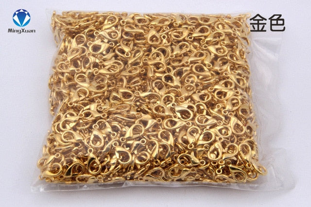 100pcs Lobster Clasps for Bracelets Necklaces 10-18mm - Jeglow store